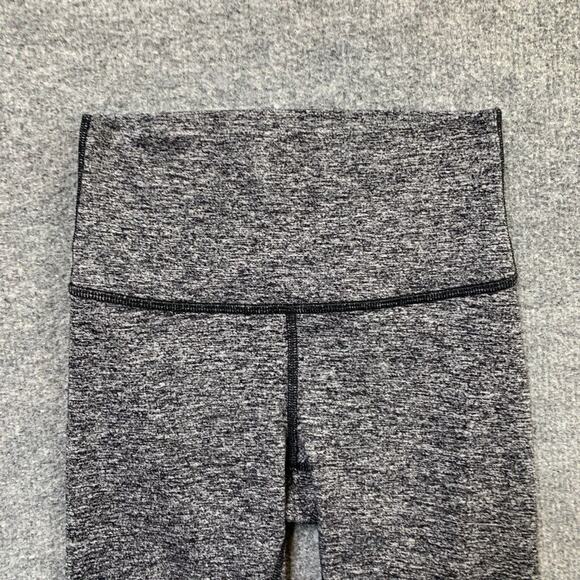Lululemon Leggings Womens 2 Gray Heather Wunder Under High Rise Fitted Cropped - Picture 4 of 13